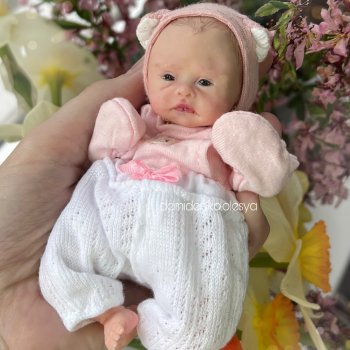 Миниатюрная кукла младенец Дашенька🌷