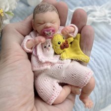 Миниатюрная кукла младенец Иванка. Мини реборн