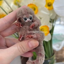 Маленькая обезьянка игрунка мармозетка Изма