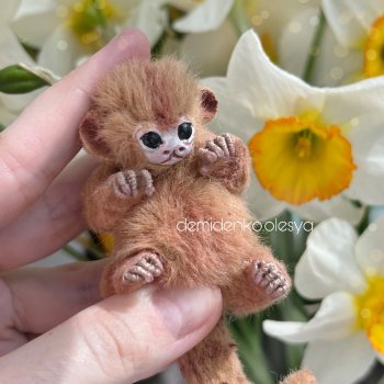 Маленькая обезьянка мармозетка Бейли 🐒