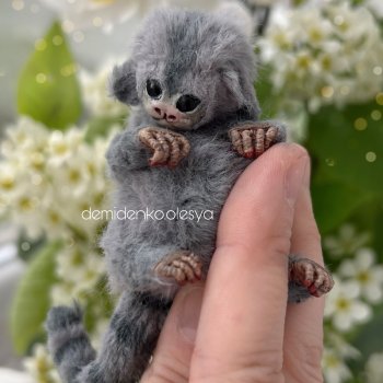Миниатюрная обезьянка игрунка Рокси 🩶✨