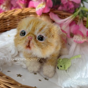 Вязаный котёнок Тилли 🧡✨