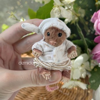 Миниатюрный мышонок полёвка Муко 🐭