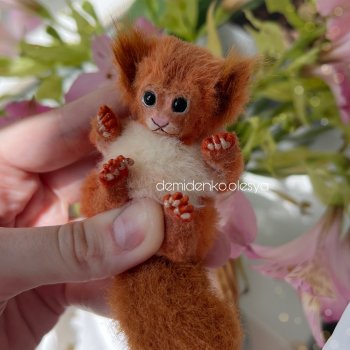 Миниатюрная Тедди белочка Бусинка 💖