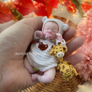 Миниреборн Октавия 💖🍃 миниатюрная кукла младенец