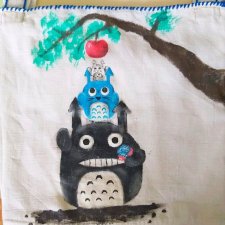 Сумка с росписью: Тоторо