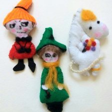 Брошки мумми-тролли