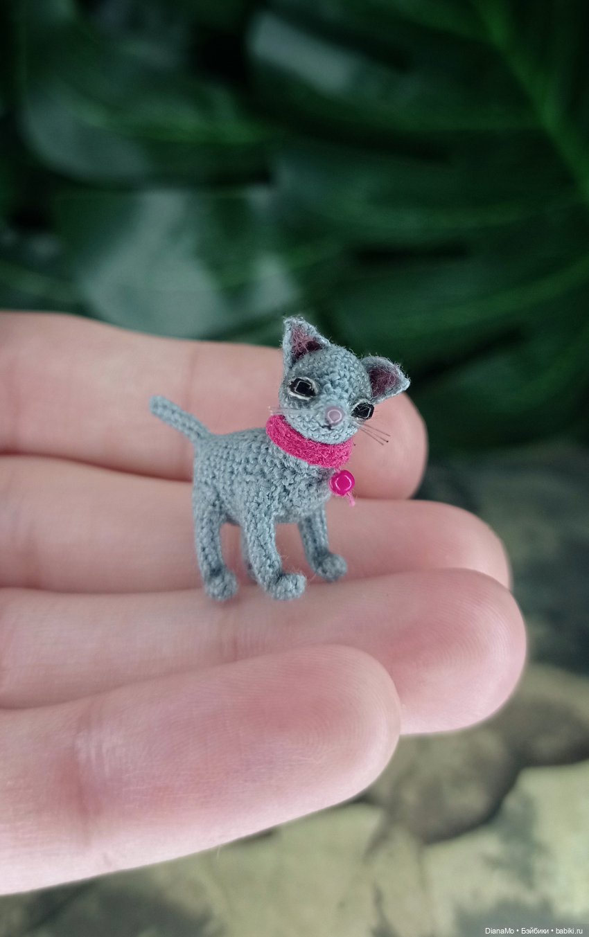 Микро котëночек — Вязаные игрушки и амигуруми: крючком (фото 3)