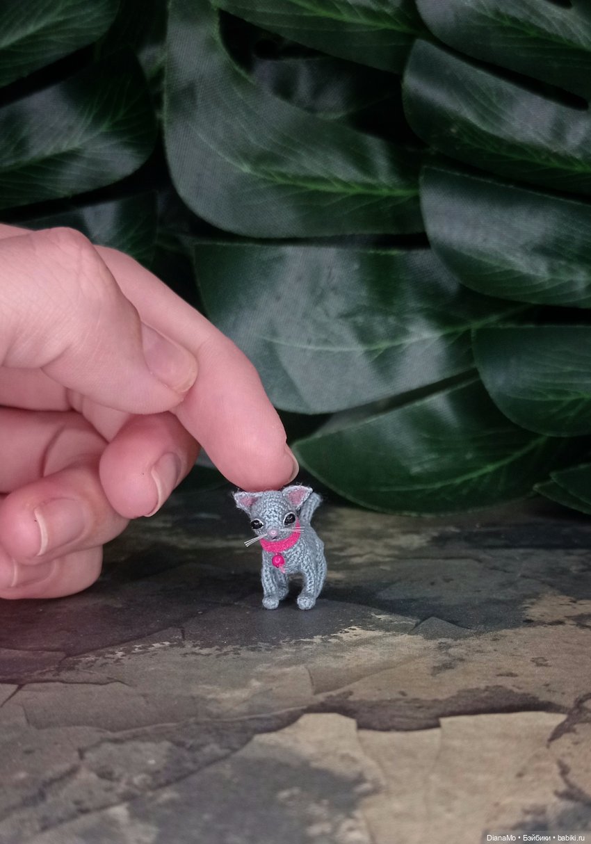 Микро котëночек — Вязаные игрушки и амигуруми: крючком (фото 6)