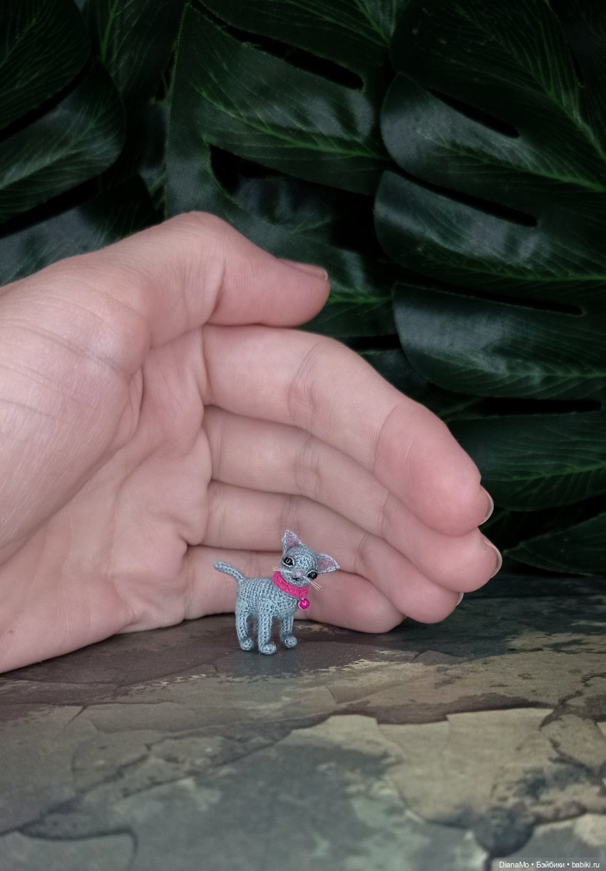 Микро котëночек — Вязаные игрушки и амигуруми: крючком (фото 7)