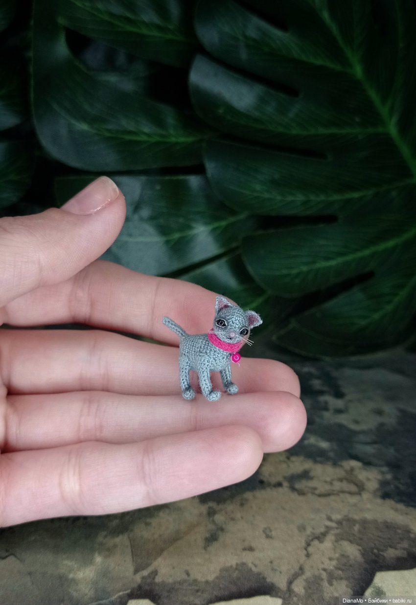 Микро котëночек — Вязаные игрушки и амигуруми: крючком (фото 2)