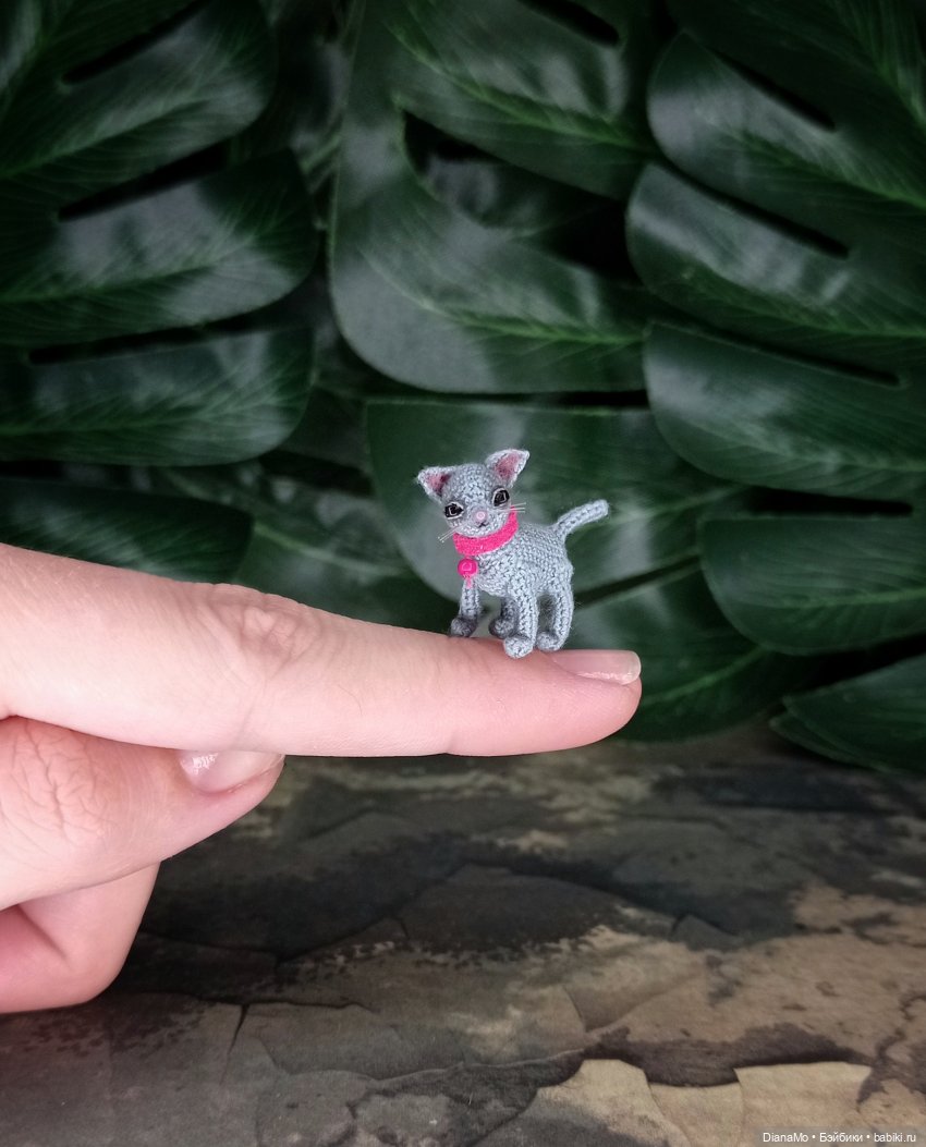 Микро котëночек — Вязаные игрушки и амигуруми: крючком (фото 4)