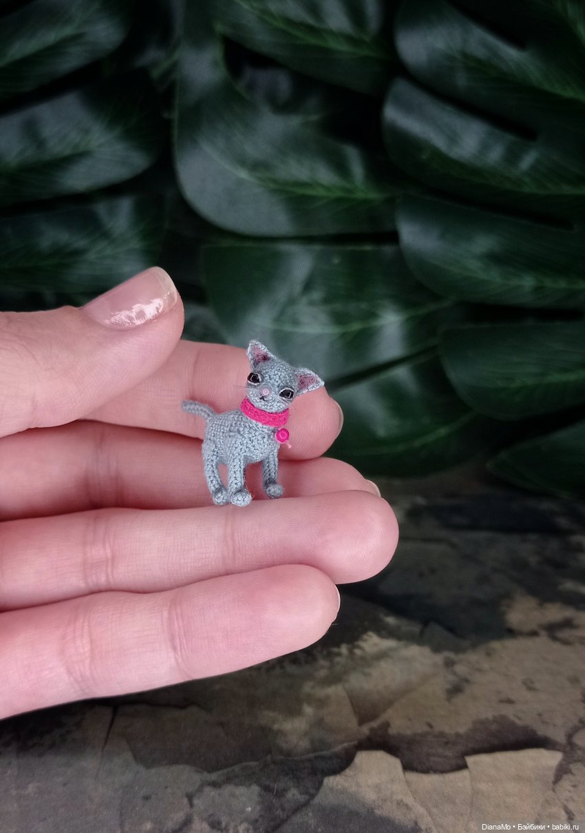 Микро котëночек — Вязаные игрушки и амигуруми: крючком