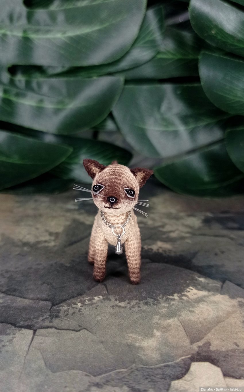 Котик -сиамский животик😺 — Вязаные игрушки и амигуруми: крючком (фото 3)