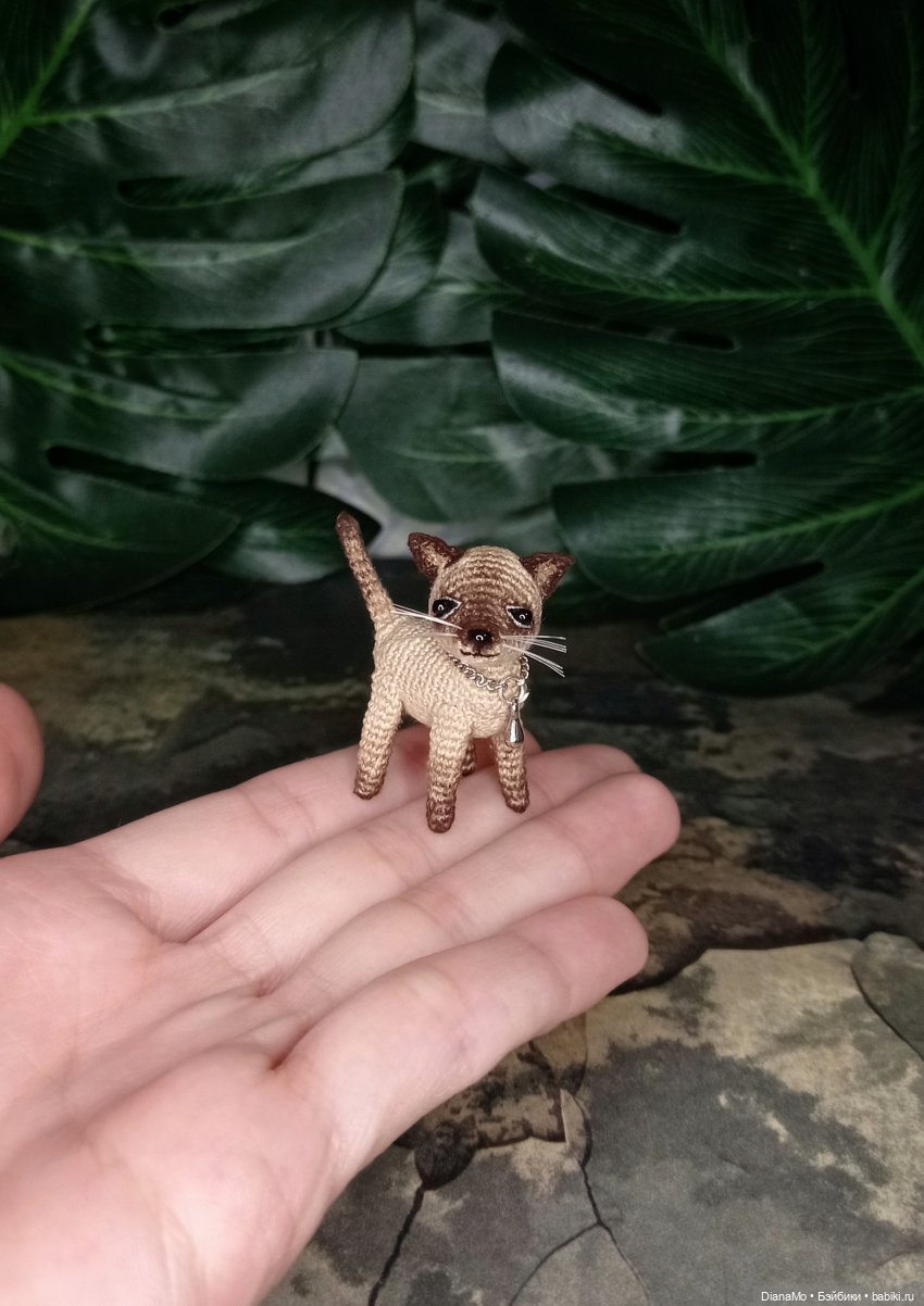 Котик -сиамский животик😺 — Вязаные игрушки и амигуруми: крючком