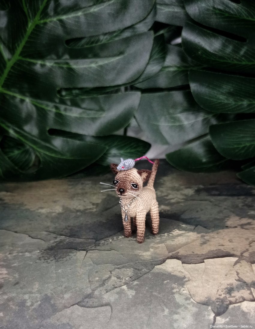 Котик -сиамский животик😺 — Вязаные игрушки и амигуруми: крючком (фото 8)