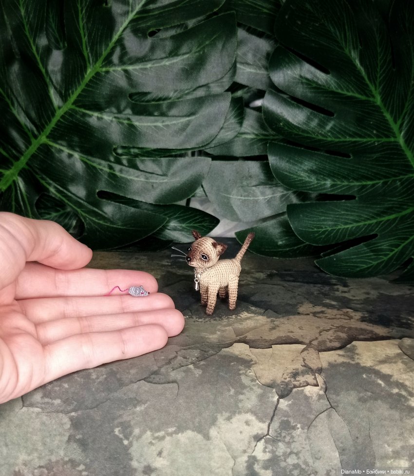 Котик -сиамский животик😺 — Вязаные игрушки и амигуруми: крючком (фото 7)