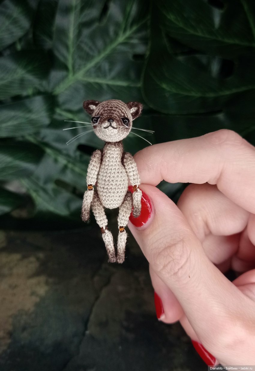 Сиамский котик Костик — Вязаные игрушки и амигуруми: крючком (фото 4)