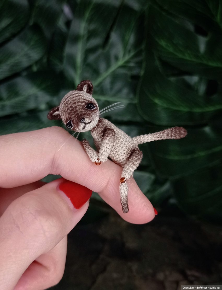 Сиамский котик Костик — Вязаные игрушки и амигуруми: крючком