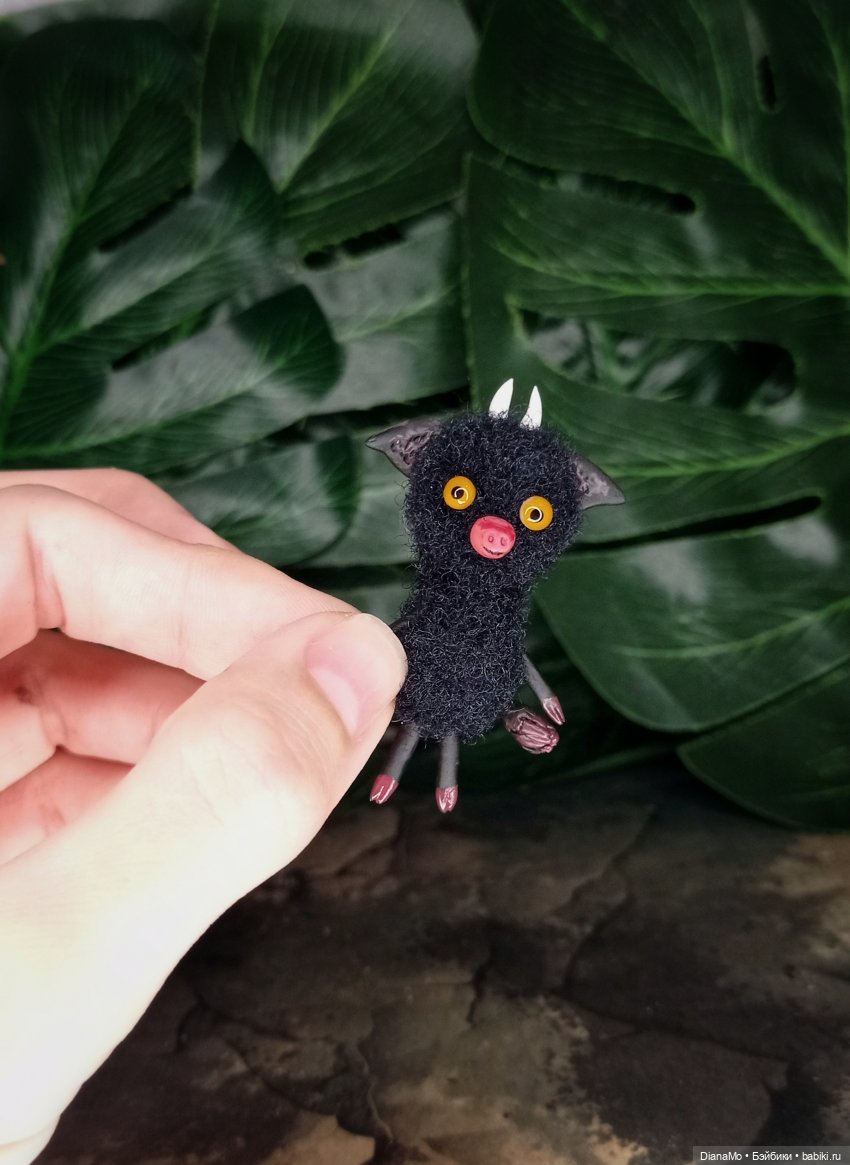 Малышня — Игрушки в смешанной технике (мех и глина): Арт