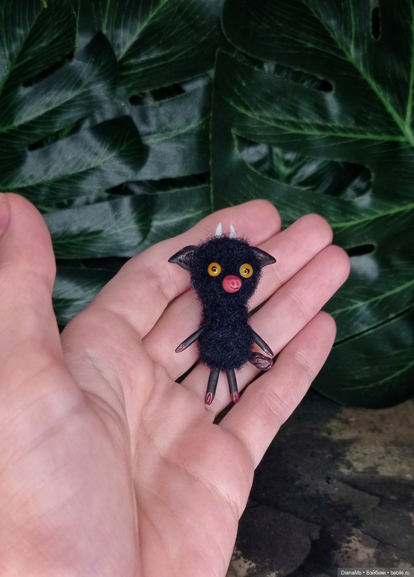 Малышня — Игрушки в смешанной технике (мех и глина): Арт