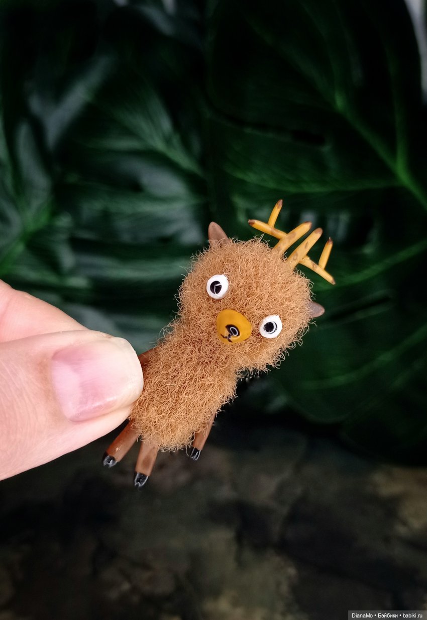 Малышня — Игрушки в смешанной технике (мех и глина): Арт (фото 9)
