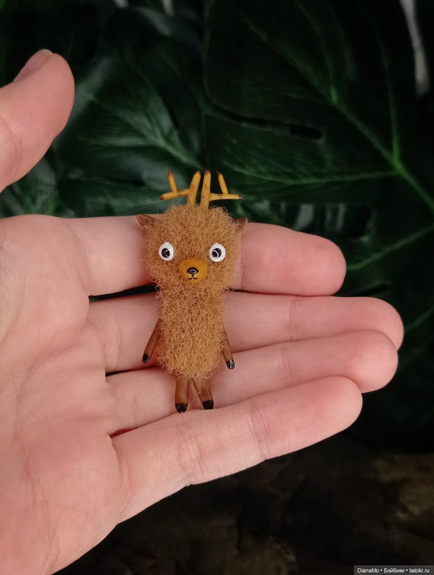 Малышня — Игрушки в смешанной технике (мех и глина): Арт (фото 8)
