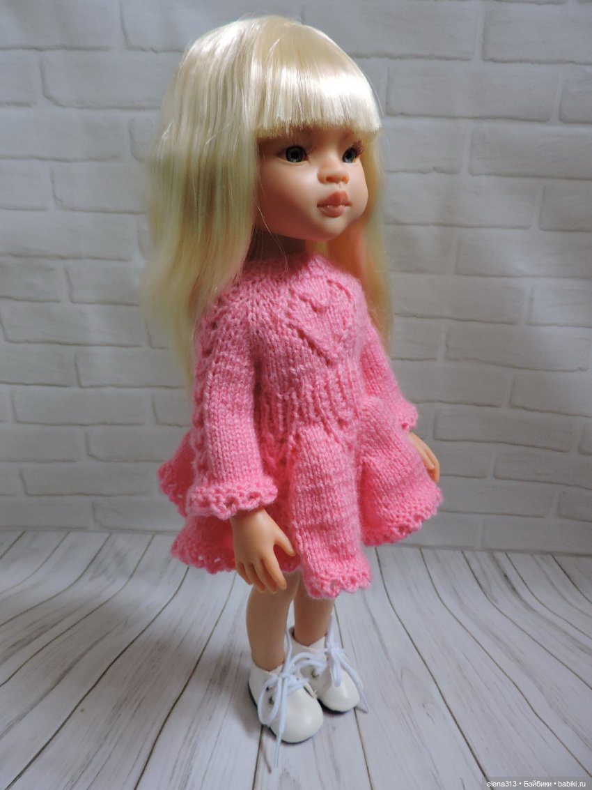 Розовое платье с сердечком для Paola Reina | Бэйбики Розовое платье с сердечком для Paola Reina (фото 2)