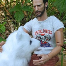 Лесная прогулка Криса с Баксом.