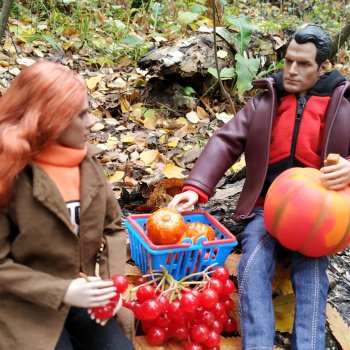 В осенних огородных заботах друзья приходят на помощь