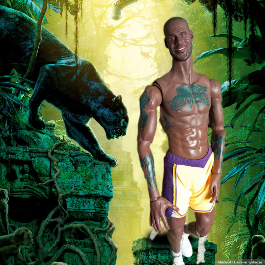 Ещё один баскетболист - экшен LeBron James