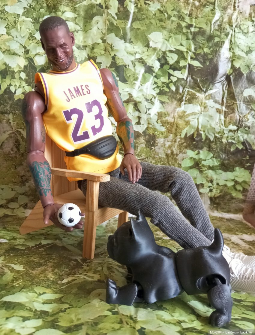 К нашему баскетболисту Джеймсу приехал друг Дэвид