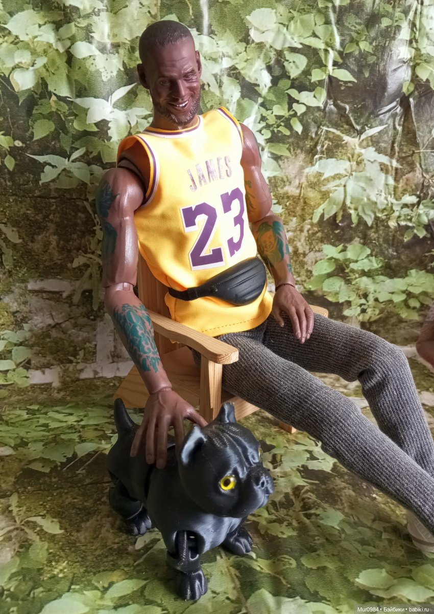 К нашему баскетболисту Джеймсу приехал друг Дэвид