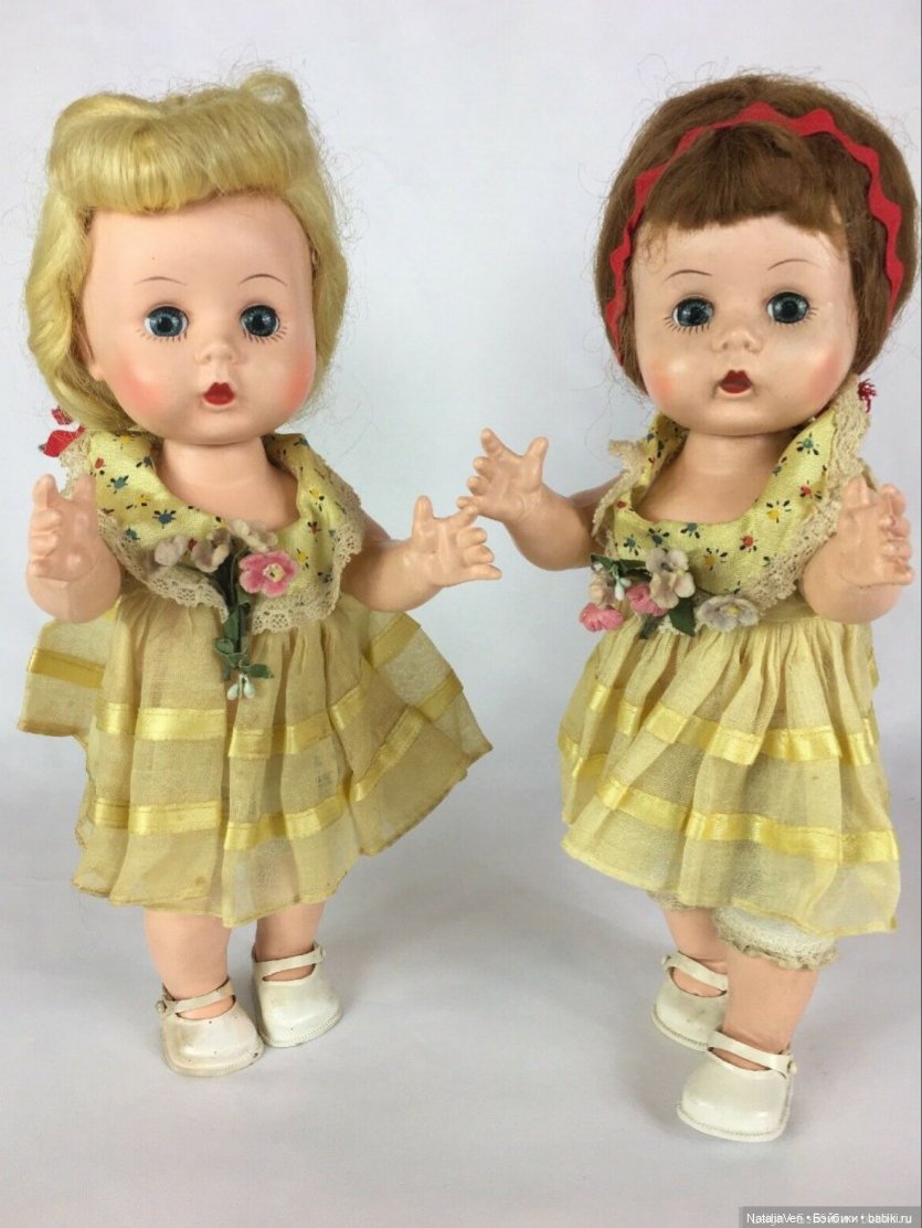 Об удивительных кукольных путях: Шагающая Энни - Roddy Walker 14", Англия 1950-х, твердый пластик (фото 2)