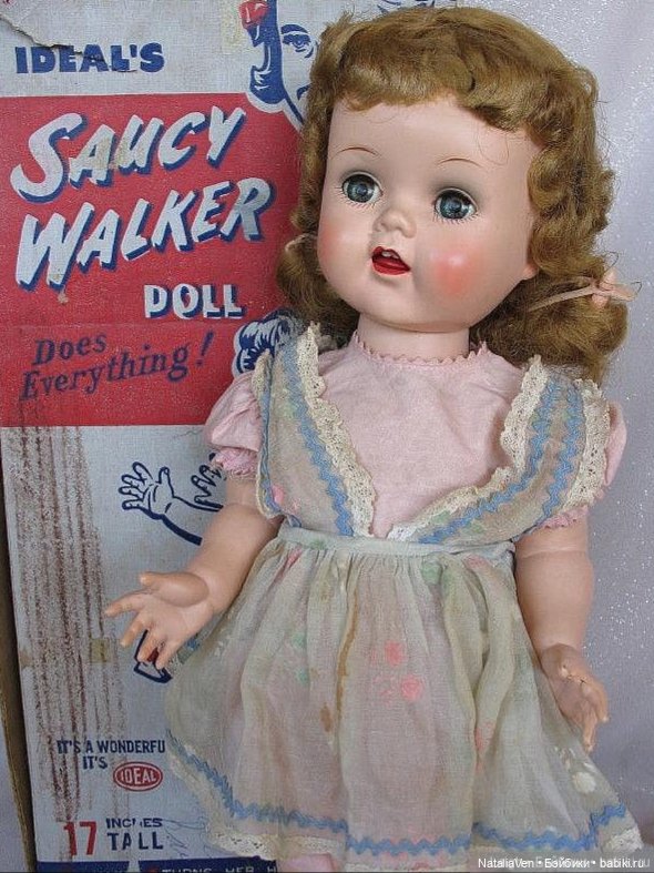 Об удивительных кукольных путях: Шагающая Энни - Roddy Walker 14", Англия 1950-х, твердый пластик