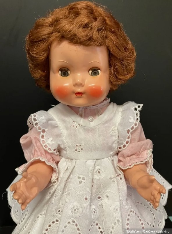 Об удивительных кукольных путях: Шагающая Энни - Roddy Walker 14", Англия 1950-х, твердый пластик (фото 5)