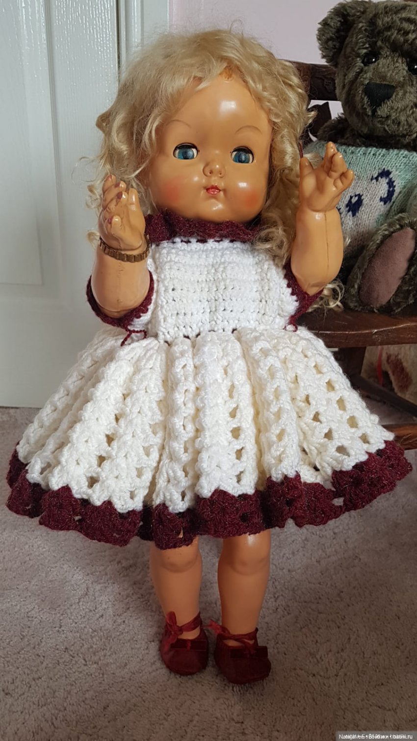 Синеглазая шагающая девочка Roddy Walker 21" из Англии 1950-х, часть 1 - от Фанни | Бэйбики Синеглазая шагающая девочка Roddy Walker 21" из Англии 1950-х, часть 1 - от Фанни (фото 3)