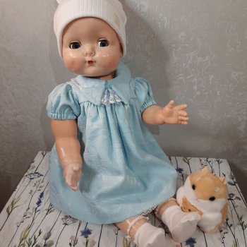 Синеглазая шагающая девочка Roddy Walker 21" из Англии 1950-х, часть 1 - от Фанни