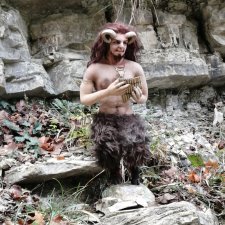 Текстильная кукла  Флейта Пана