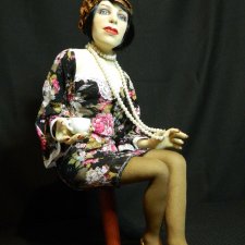 Текстильная кукла  Француженка