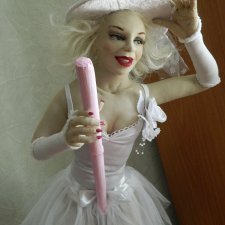 Текстильная кукла Гламурная ведьма