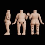 Шарнирное тело для куклы Mia