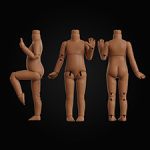 BJD тело для куклы Paola Reina Mini (Карамель)