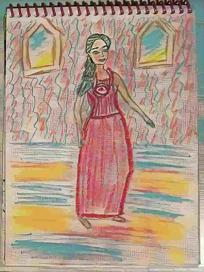 Три быстрых эскиза одной куклы (фото 2)