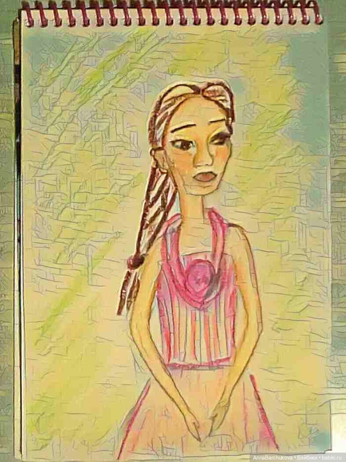 Три быстрых эскиза одной куклы (фото 3)