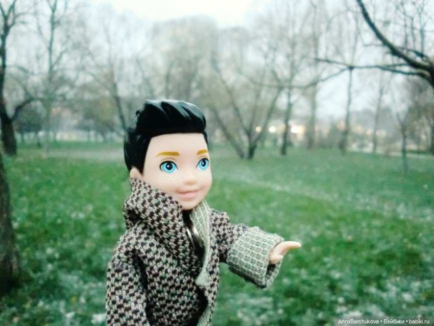 Коля и лисичка Снежинка. Прогулка в Гольяновском парке 15.11.2022 г