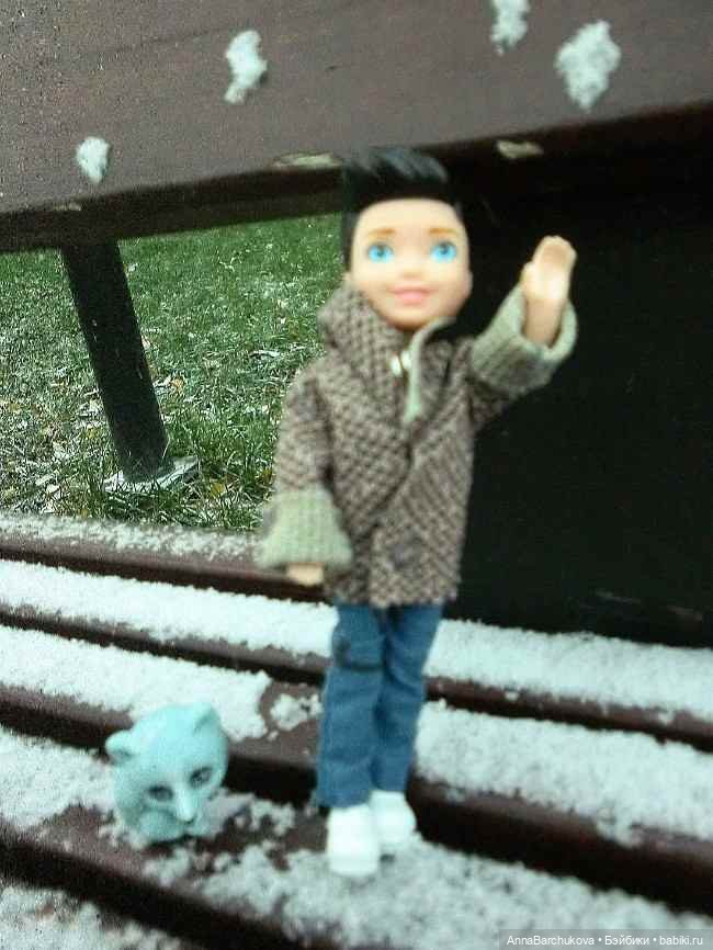 Коля и лисичка Снежинка. Прогулка в Гольяновском парке 15.11.2022 г (фото 9)