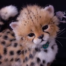 Мягкая игрушка гепард Реалистичный котенок 🐆