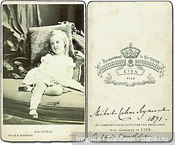 Английский мальчик, 1871 год. Без его имени на обороте определить пол было бы трудно.