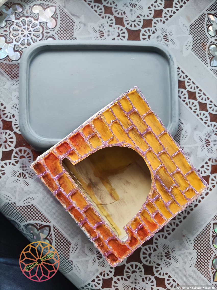 Бюджетный вариант камина — Мебель для кукол и домиков: фото (фото 2)